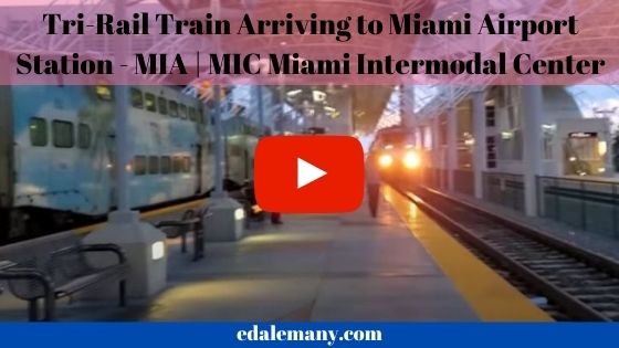 Tri-Rail arriving to MIA